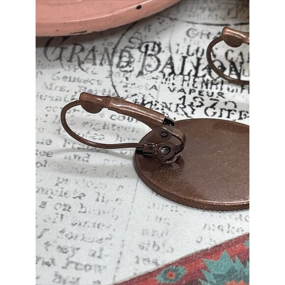 3 Graces Muse Muses Dancer Black White Rose Gold Setting Earrings Cameo Birthday - Picture 12 of 12